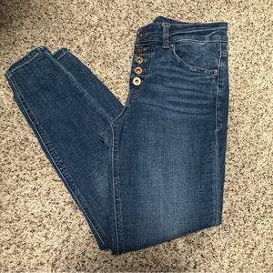 edgely™ Super Skinny High Rise Button Fly Jean